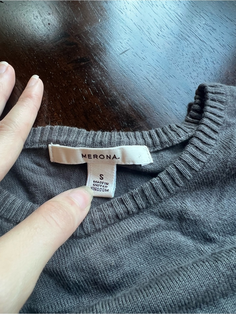 Merona Gray Scoop Neck Lightweight Sweater